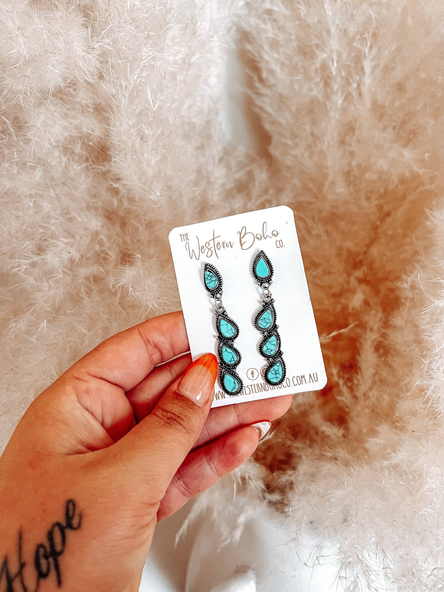 Turquoise Teardrop Earrings