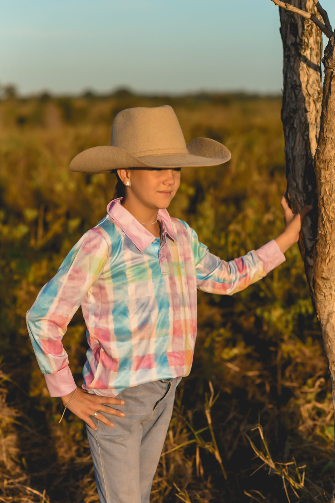 Pastel Check Ladies Fishing Shirts